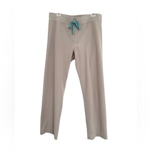 Figs Livingston Basic Scrub Pant Sz M
Beige with Teal Drawstring